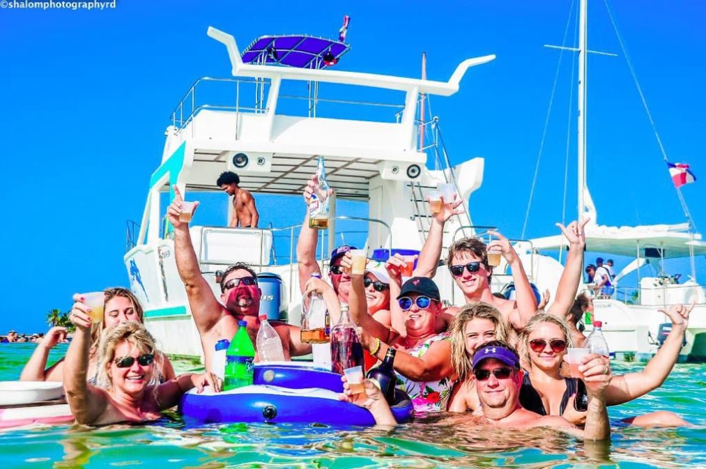 Party Boat Catamaran Tour in Bavaro Punta Cana Dominican Republic.