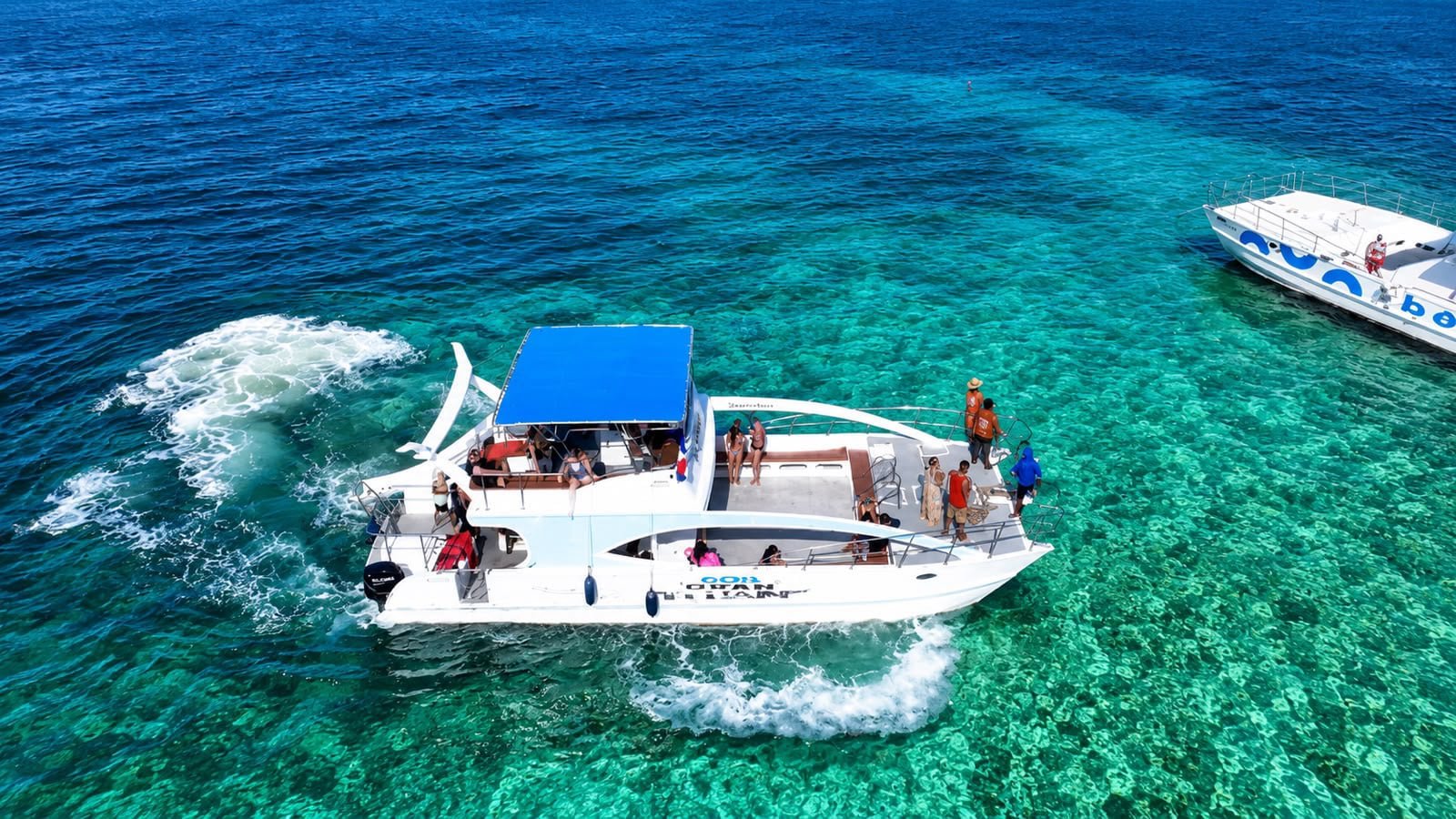 Party Boat Catamaran Tour in Bavaro, Punta Cana Dominican Republic.